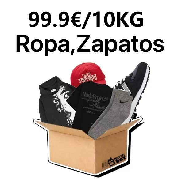 Caja Misteriosa Paquete Sorpresa 99.9€/10KG Paquetes Devoluciones De Pedidos por Correo En Lotes, Productos de Textil, ropa, zapatos