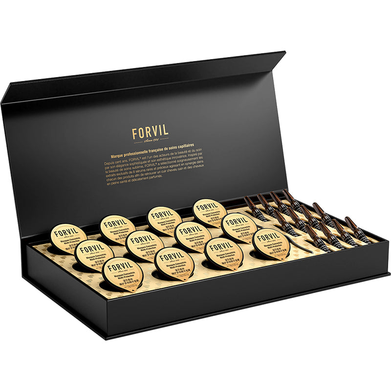 Forvil Tratamiento Capilar Profesional – Reparación, Hidratación y Cuidado del Cuero Cabelludo (Aceite, Serum, Mascarilla y Champú) Imagen principal del producto