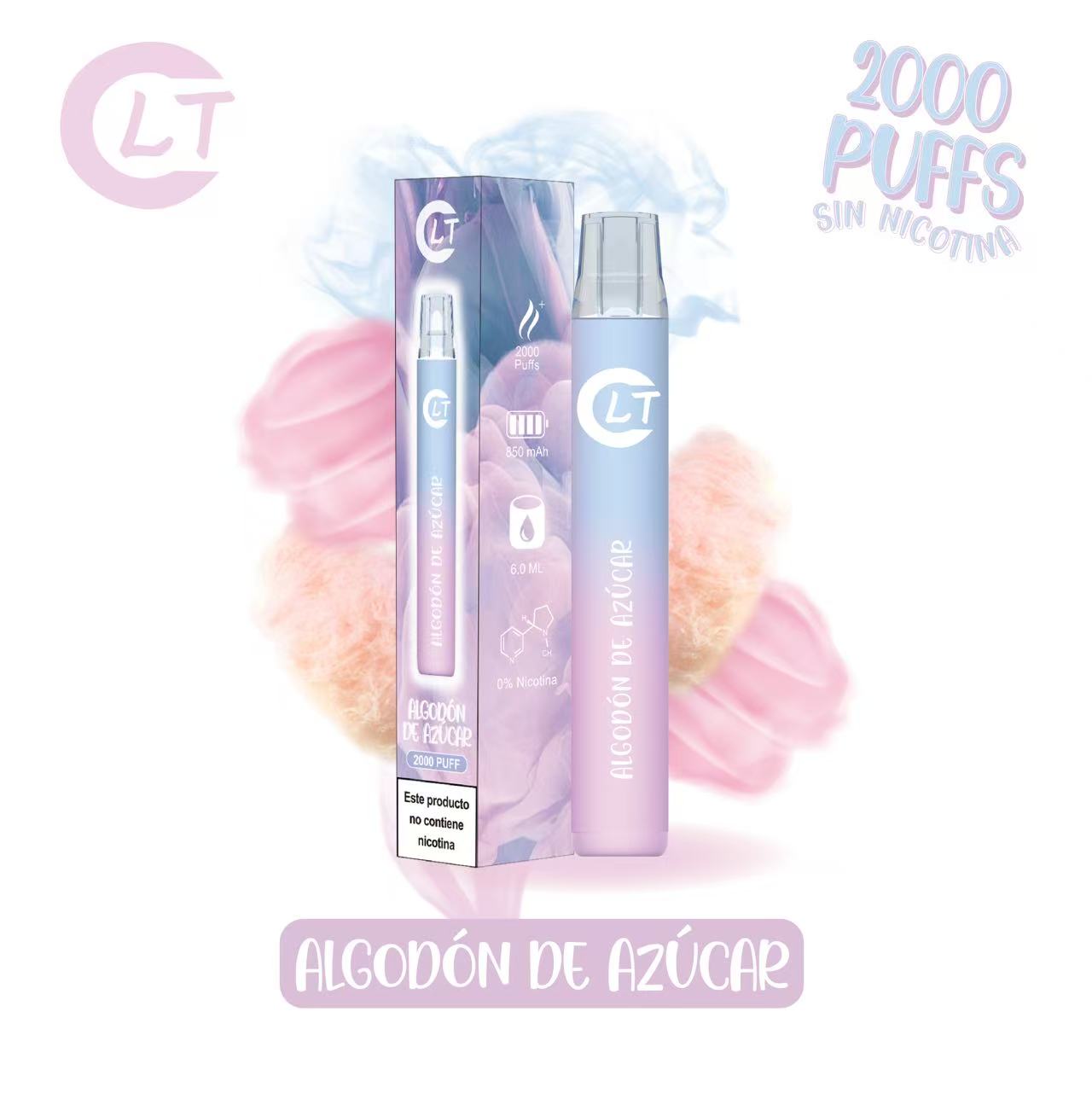LT Vaper sin nincotina desechable de sabores 2000 caladas de puro sabor, disfruta de la mejor experiencia de vapeo con LT Imagen secundaria del producto