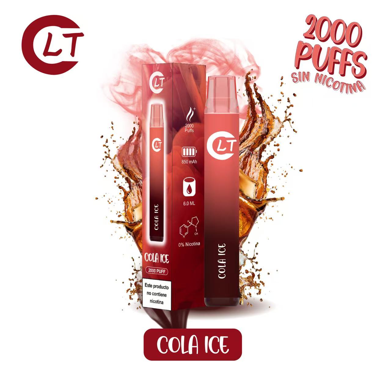 LT Vaper sin nincotina desechable de sabores 2000 caladas de puro sabor, disfruta de la mejor experiencia de vapeo con LT