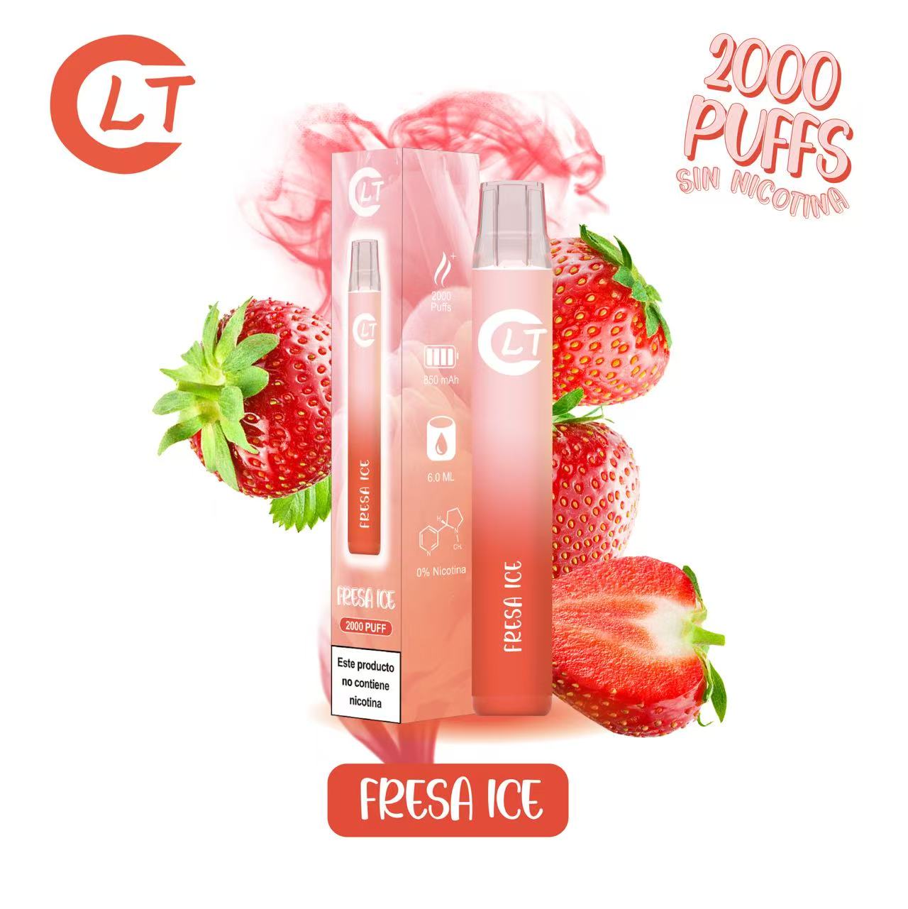 LT Vaper sin nincotina desechable de sabores 2000 caladas de puro sabor, disfruta de la mejor experiencia de vapeo con LT