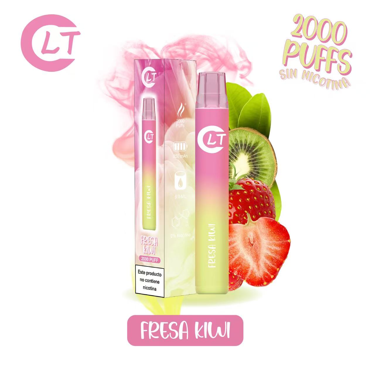LT Vaper sin nincotina desechable de sabores 2000 caladas de puro sabor, disfruta de la mejor experiencia de vapeo con LT