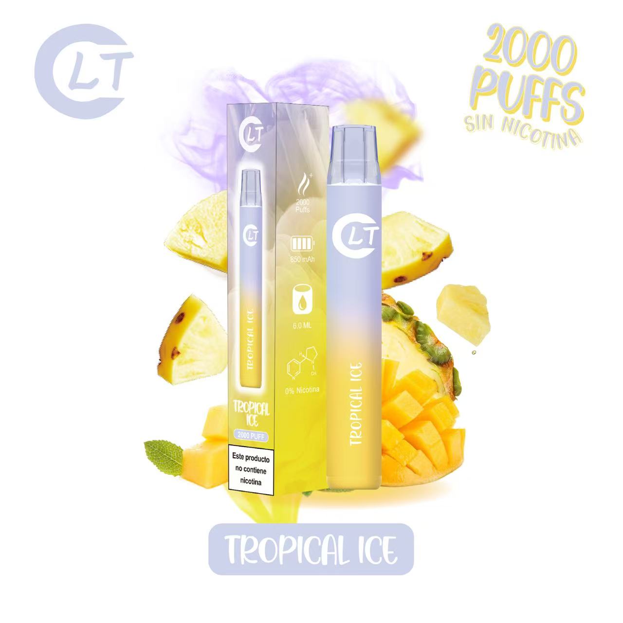 LT Vaper sin nincotina desechable de sabores 2000 caladas de puro sabor, disfruta de la mejor experiencia de vapeo con LT