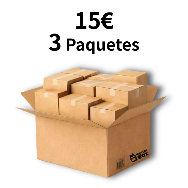 Caja Misteriosa de Devoluciones 15€ | 3 Paquetes Sorpresa Sellados Imagen principal del producto